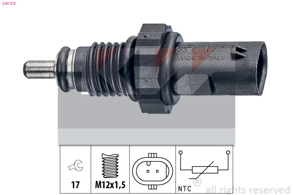Senzor,temperatura lichid de racire 530 375 KW